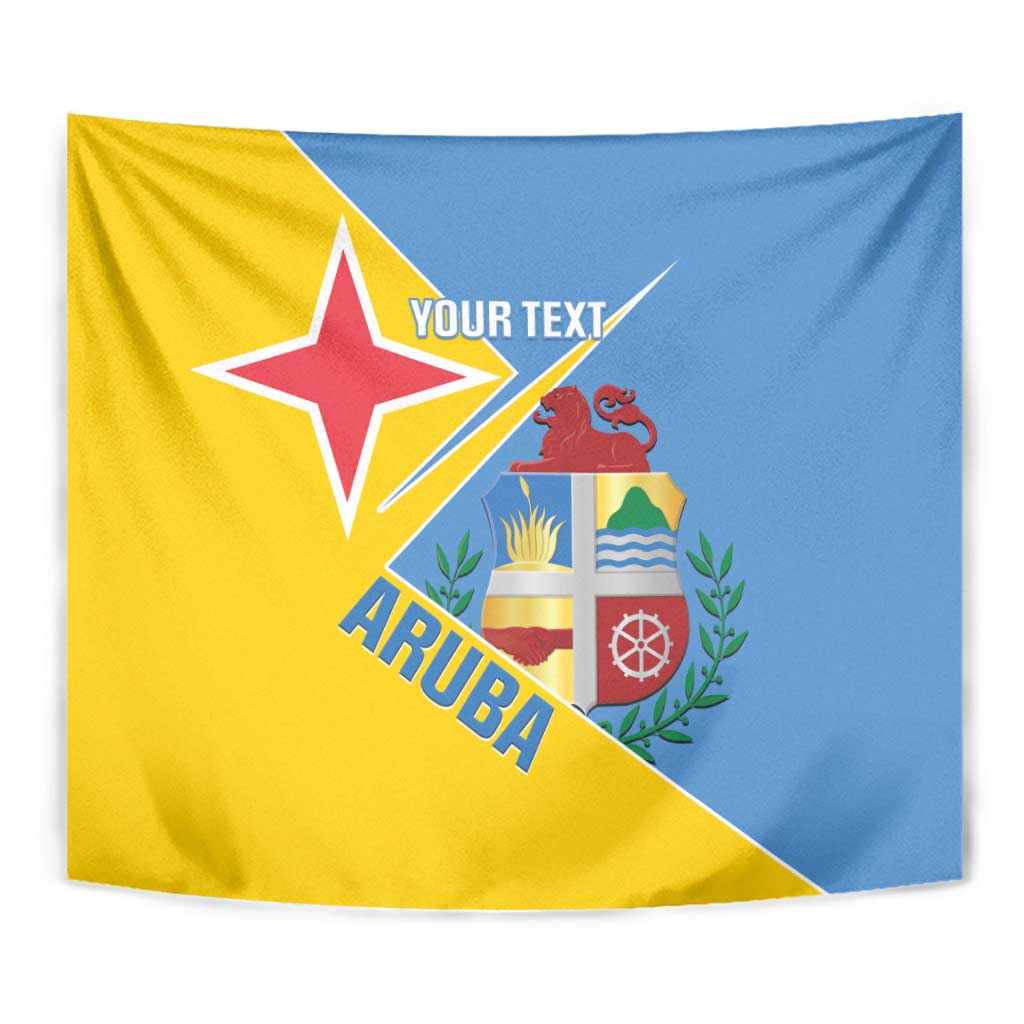Custom Aruba Football Tapestry 2025 Coat Of Arms Style