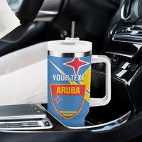 Custom Aruba Football Tumbler With Handle 2025 Coat Of Arms Style