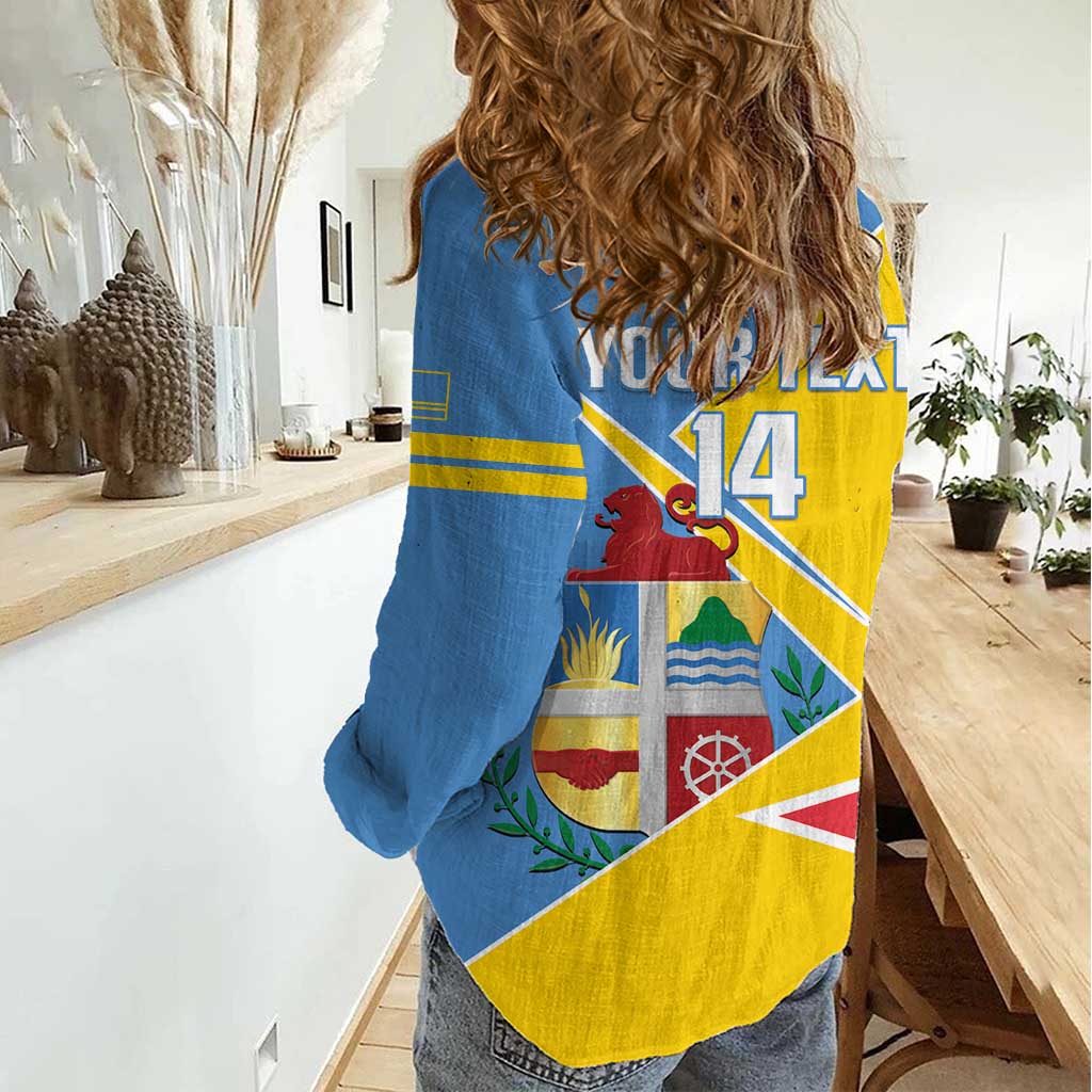 Custom Aruba Football Women Casual Shirt 2025 Coat Of Arms Style