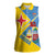 Custom Aruba Football Women Sleeveless Polo Shirt 2025 Coat Of Arms Style