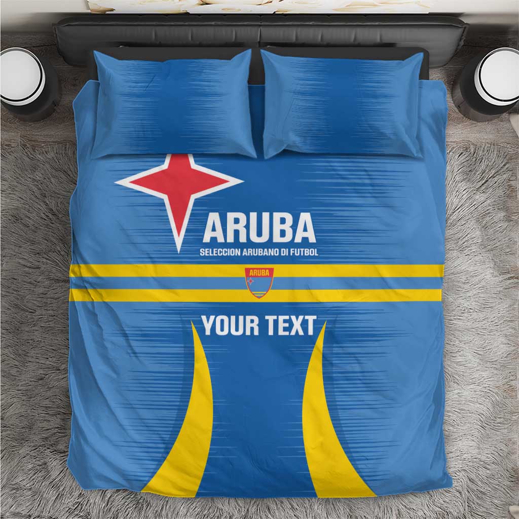 Custom Aruba Football Bedding Set 2025 Go Champions Flag Color