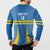 Custom Aruba Football Button Sweatshirt 2025 Go Champions Flag Color