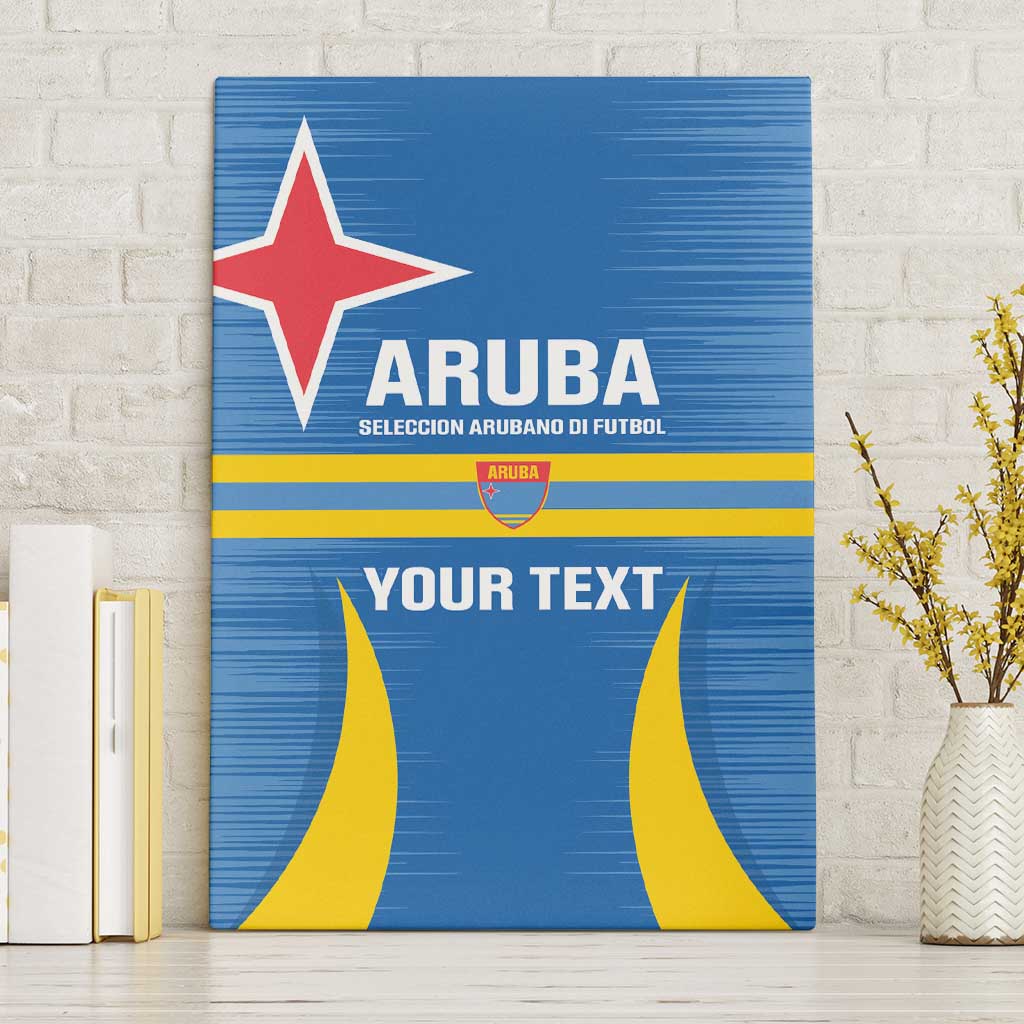 Custom Aruba Football Canvas Wall Art 2025 Go Champions Flag Color