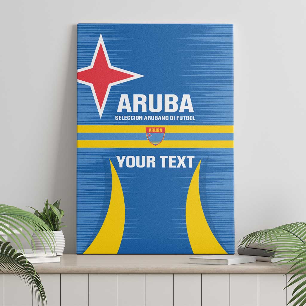 Custom Aruba Football Canvas Wall Art 2025 Go Champions Flag Color