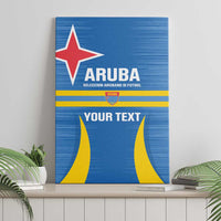 Custom Aruba Football Canvas Wall Art 2025 Go Champions Flag Color