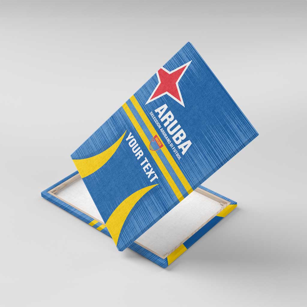 Custom Aruba Football Canvas Wall Art 2025 Go Champions Flag Color