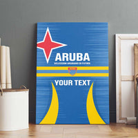 Custom Aruba Football Canvas Wall Art 2025 Go Champions Flag Color