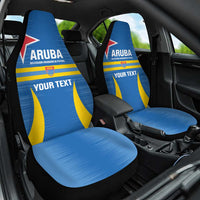 Custom Aruba Football Car Seat Cover 2025 Go Champions Flag Color