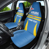 Custom Aruba Football Car Seat Cover 2025 Go Champions Flag Color