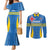 Custom Aruba Football Couples Matching Mermaid Dress and Long Sleeve Button Shirt 2025 Go Champions Flag Color