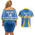 Custom Aruba Football Couples Matching Off Shoulder Short Dress and Hawaiian Shirt 2025 Go Champions Flag Color