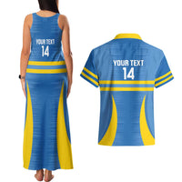 Custom Aruba Football Couples Matching Tank Maxi Dress and Hawaiian Shirt 2025 Go Champions Flag Color