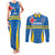 Custom Aruba Football Couples Matching Tank Maxi Dress and Long Sleeve Button Shirt 2025 Go Champions Flag Color
