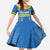 Custom Aruba Football Family Matching Mermaid Dress and Hawaiian Shirt 2025 Go Champions Flag Color
