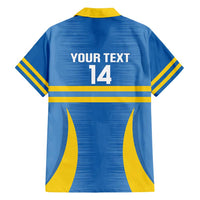 Custom Aruba Football Family Matching Off Shoulder Short Dress and Hawaiian Shirt 2025 Go Champions Flag Color