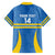 Custom Aruba Football Family Matching Short Sleeve Bodycon Dress and Hawaiian Shirt 2025 Go Champions Flag Color