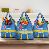Custom Aruba Football Grocery Bag 2025 Go Champions Flag Color