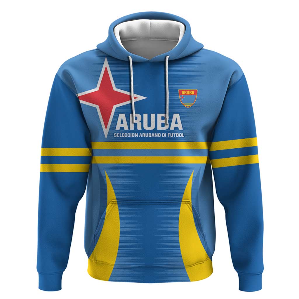 Custom Aruba Football Hoodie 2025 Go Champions Flag Color