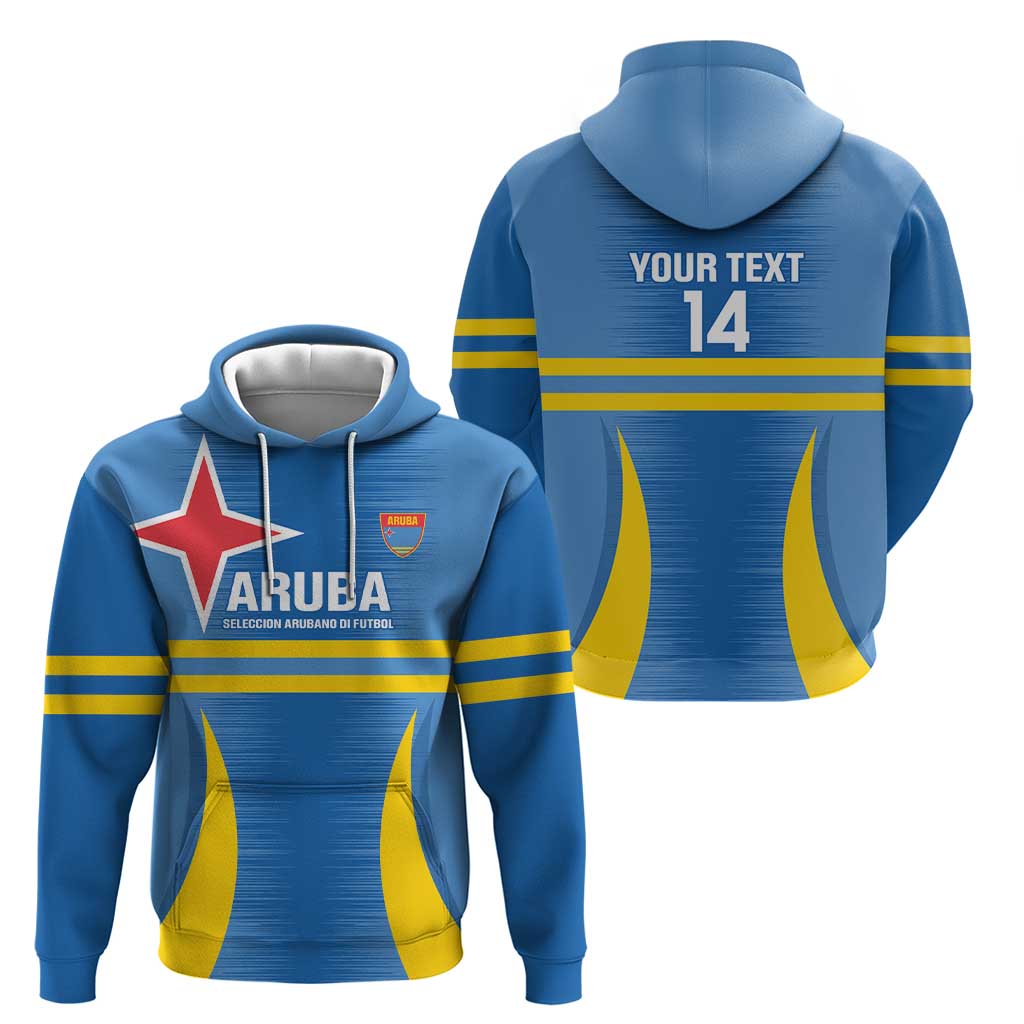 Custom Aruba Football Hoodie 2025 Go Champions Flag Color