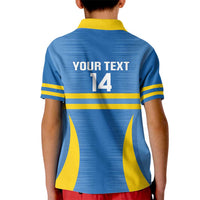 Custom Aruba Football Kid Polo Shirt 2025 Go Champions Flag Color