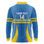 Custom Aruba Football Long Sleeve Polo Shirt 2025 Go Champions Flag Color