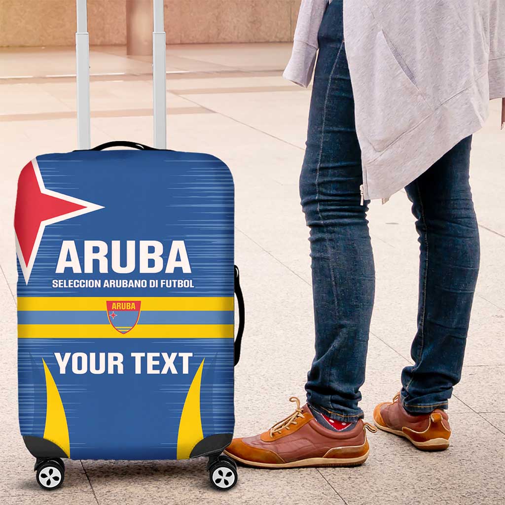 Custom Aruba Football Luggage Cover 2025 Go Champions Flag Color