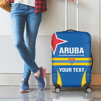 Custom Aruba Football Luggage Cover 2025 Go Champions Flag Color
