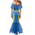 Custom Aruba Football Mermaid Dress 2025 Go Champions Flag Color