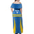 Custom Aruba Football Off Shoulder Maxi Dress 2025 Go Champions Flag Color