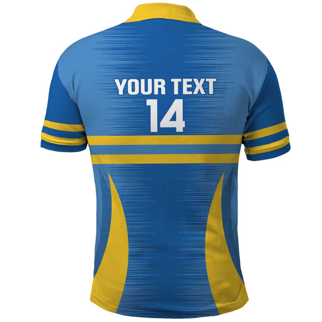 Custom Aruba Football Polo Shirt 2025 Go Champions Flag Color