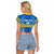 Custom Aruba Football Raglan Cropped T Shirt 2025 Go Champions Flag Color