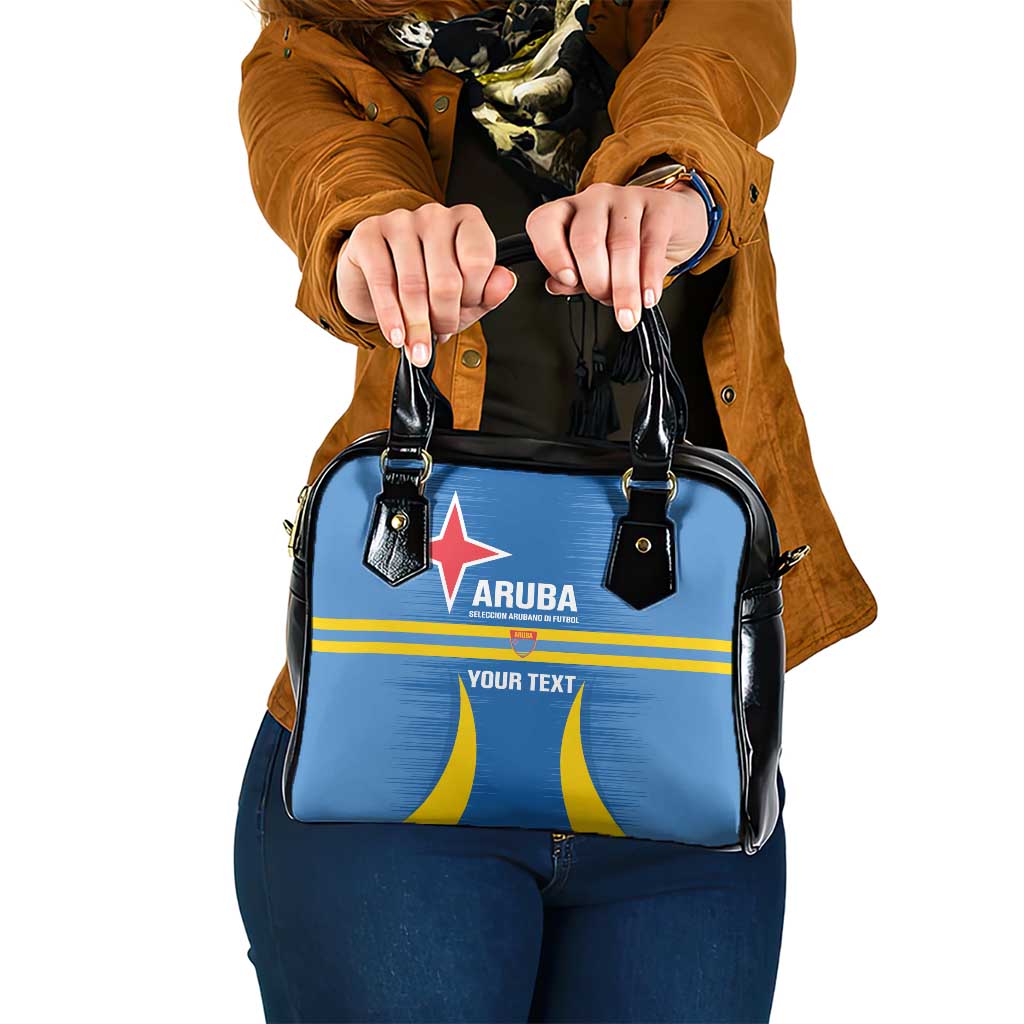 Custom Aruba Football Shoulder Handbag 2025 Go Champions Flag Color