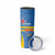 Custom Aruba Football Skinny Tumbler 2025 Go Champions Flag Color