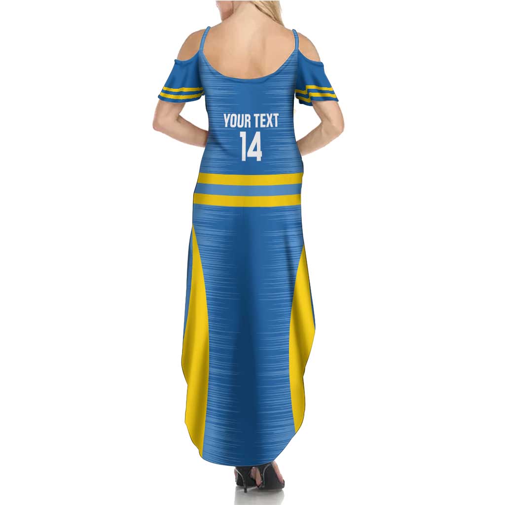 Custom Aruba Football Summer Maxi Dress 2025 Go Champions Flag Color
