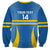 Custom Aruba Football Sweatshirt 2025 Go Champions Flag Color