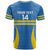 Custom Aruba Football T Shirt 2025 Go Champions Flag Color