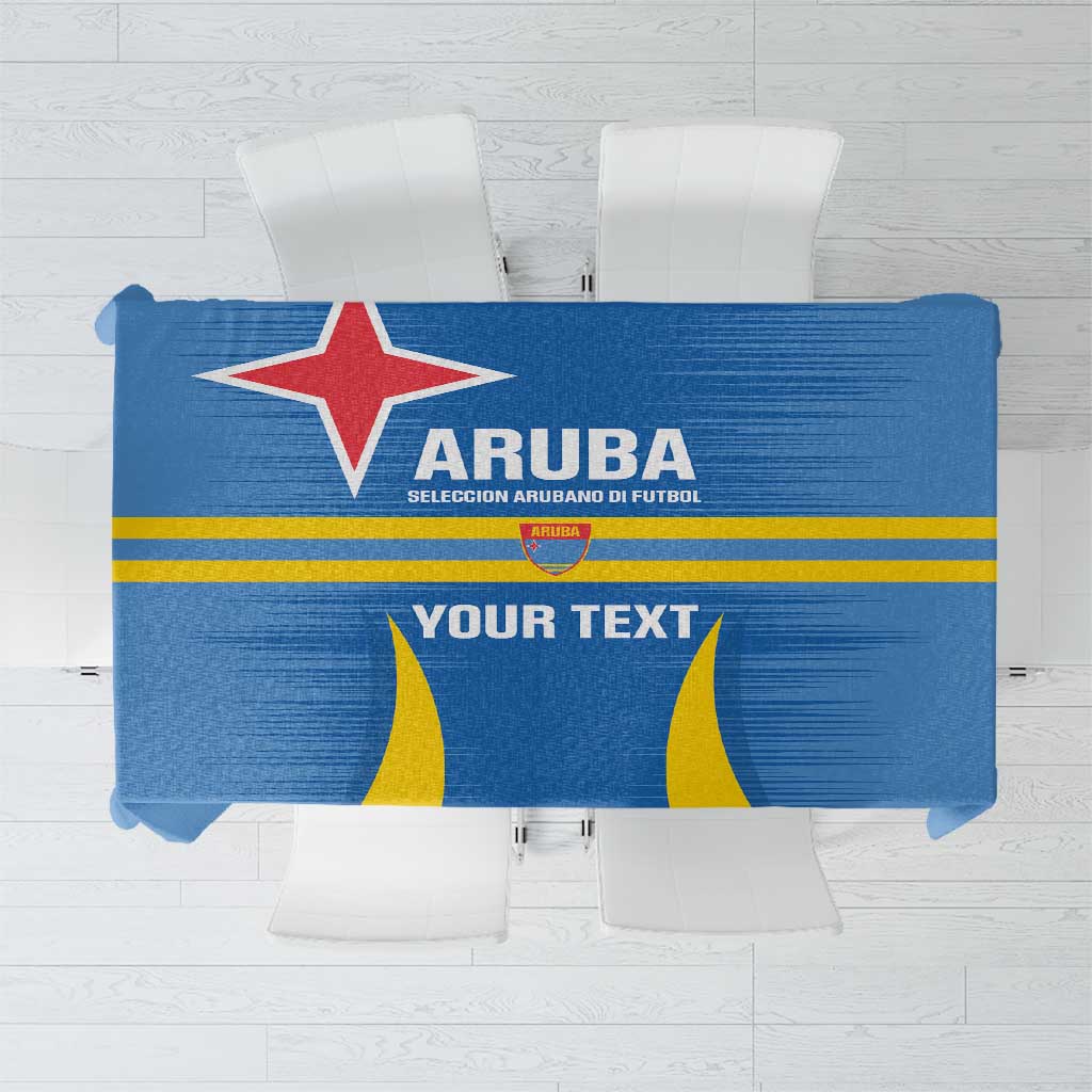Custom Aruba Football Tablecloth 2025 Go Champions Flag Color