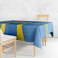 Custom Aruba Football Tablecloth 2025 Go Champions Flag Color