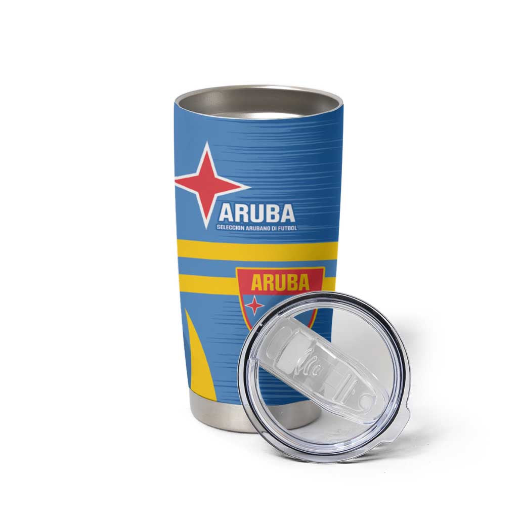 Custom Aruba Football Tumbler Cup 2025 Go Champions Flag Color