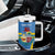 Custom Aruba Football Tumbler With Handle 2025 Go Champions Flag Color