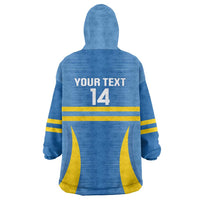 Custom Aruba Football Wearable Blanket Hoodie 2025 Go Champions Flag Color