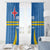 Custom Aruba Football Window Curtain 2025 Go Champions Flag Color