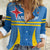 Custom Aruba Football Women Casual Shirt 2025 Go Champions Flag Color