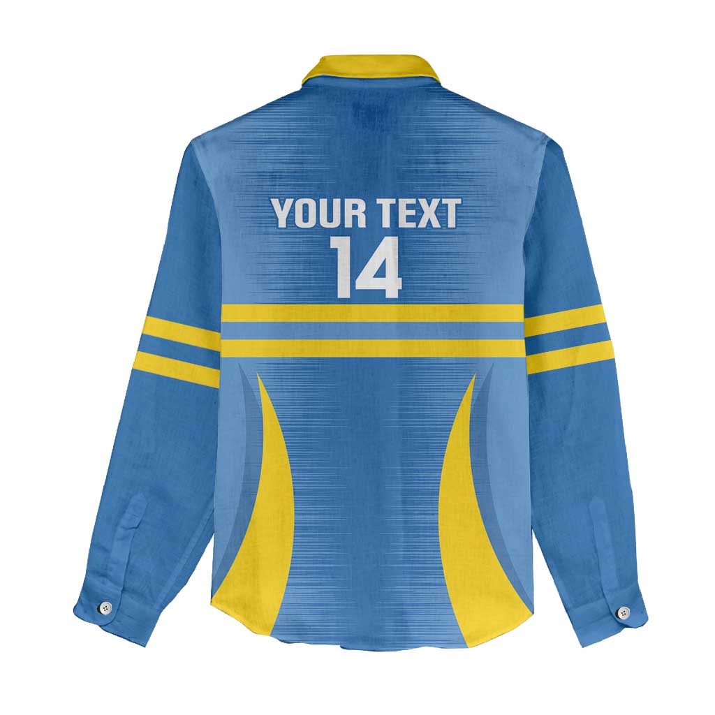 Custom Aruba Football Women Casual Shirt 2025 Go Champions Flag Color