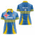 Custom Aruba Football Women Polo Shirt 2025 Go Champions Flag Color