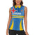 Custom Aruba Football Women Sleeveless Polo Shirt 2025 Go Champions Flag Color