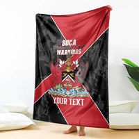 Custom Trinidad and Tobago Football Blanket 2025 Go Soca Warriors