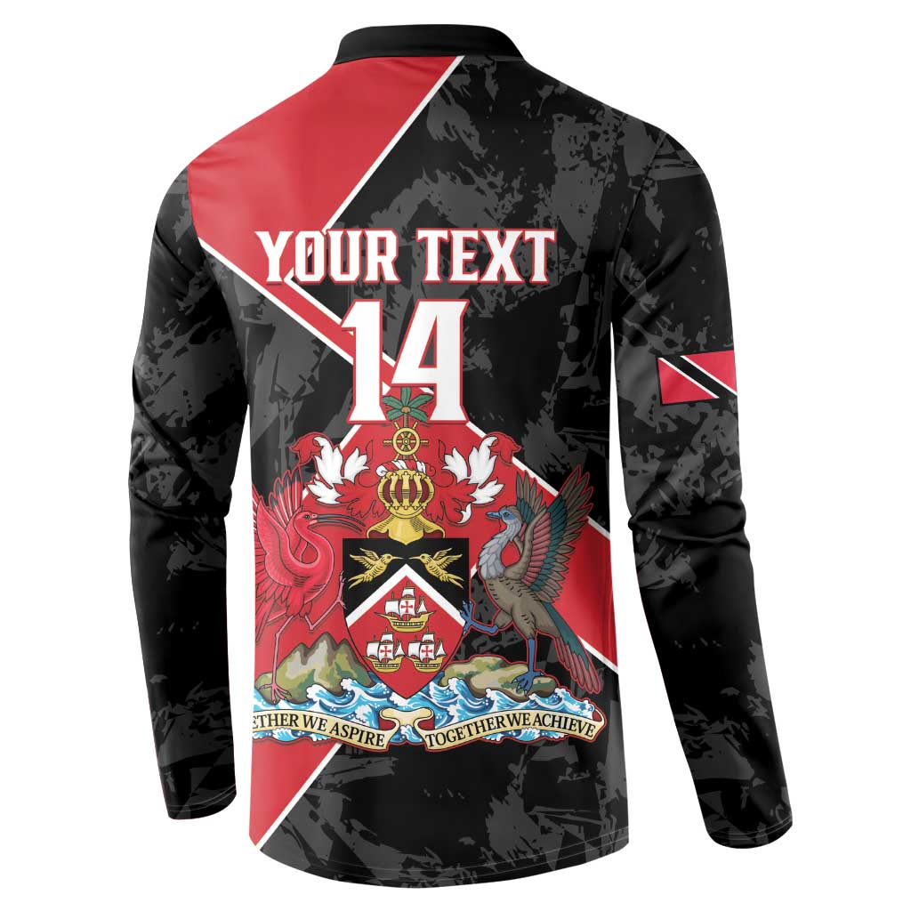 Custom Trinidad and Tobago Football Button Sweatshirt 2025 Go Soca Warriors