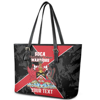 Custom Trinidad and Tobago Football Leather Tote Bag 2025 Go Soca Warriors