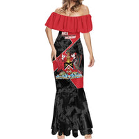 Custom Trinidad and Tobago Football Mermaid Dress 2025 Go Soca Warriors